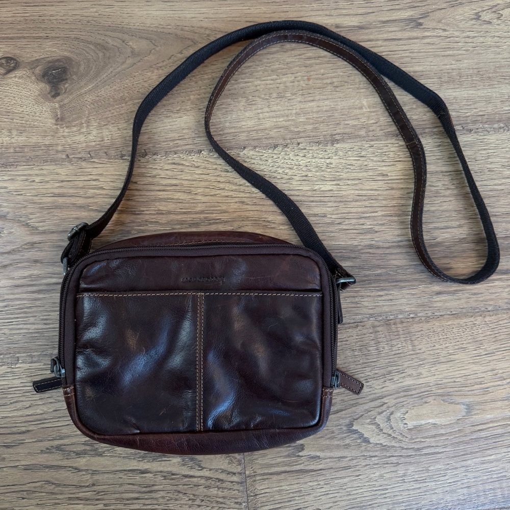 EUC Jack Georges Voyager Double Zippered Crossbody